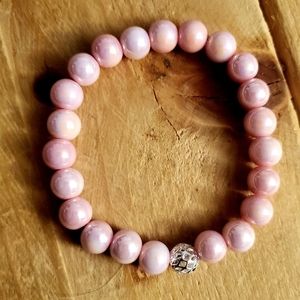 Glass beads bracelet